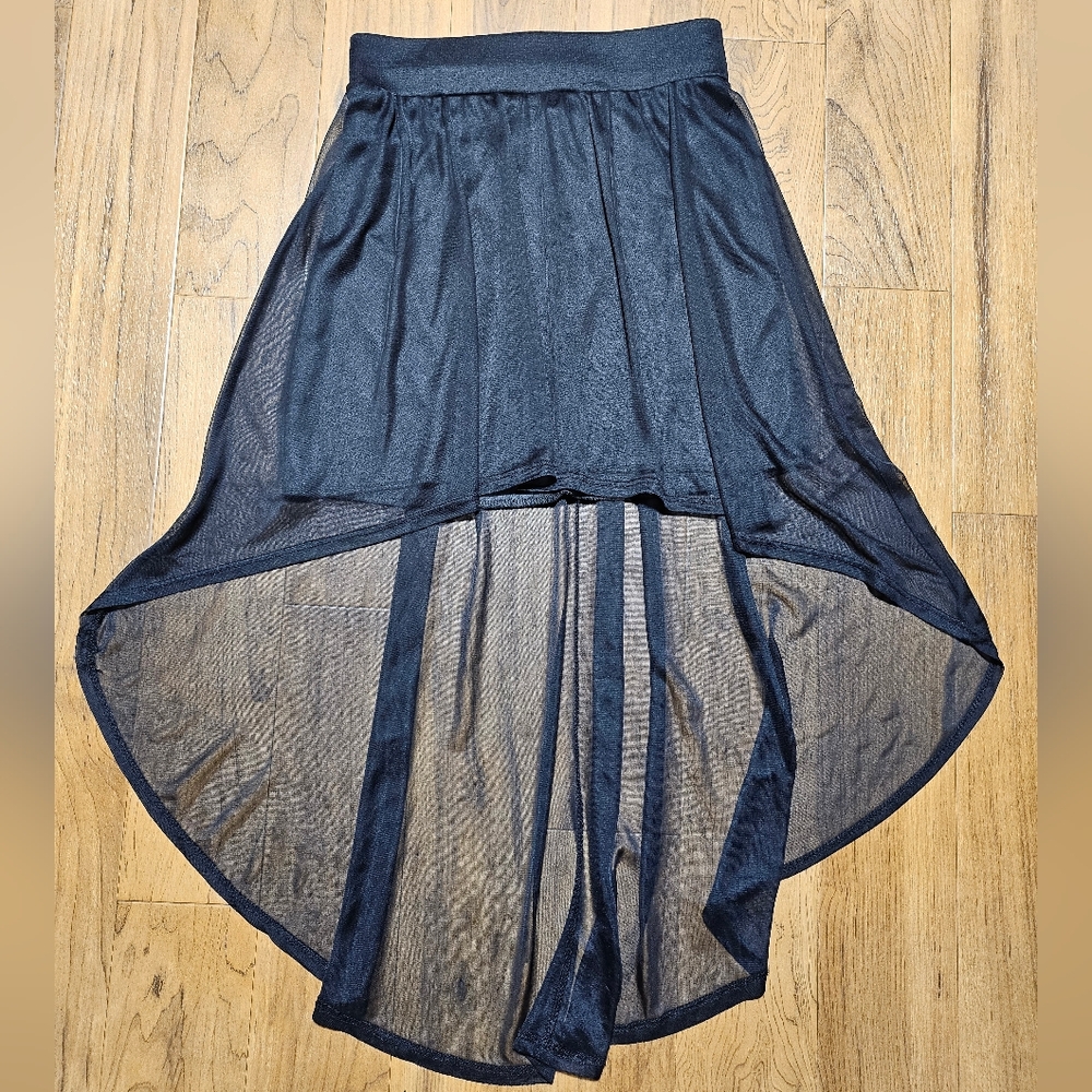 Black Sheer Skirt